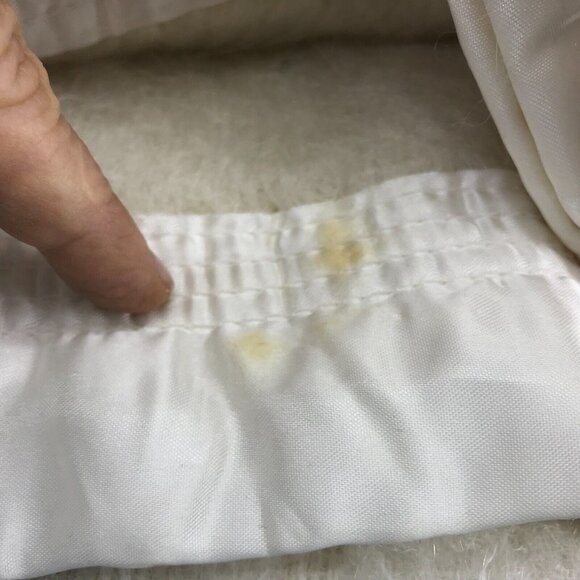 King Blanket Pure Mohair Pile Ivory Rare ST. ALBANS Australia $900USD Never Used - Picture 12 of 12